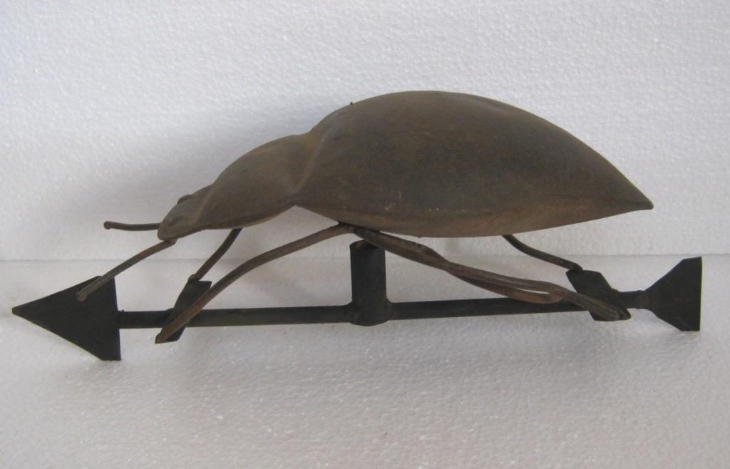 Iron Beetle weather vane detailed: Iron Beetle weather vane detailed . Size : 4.50 x 12.75 x 5.50 inch .