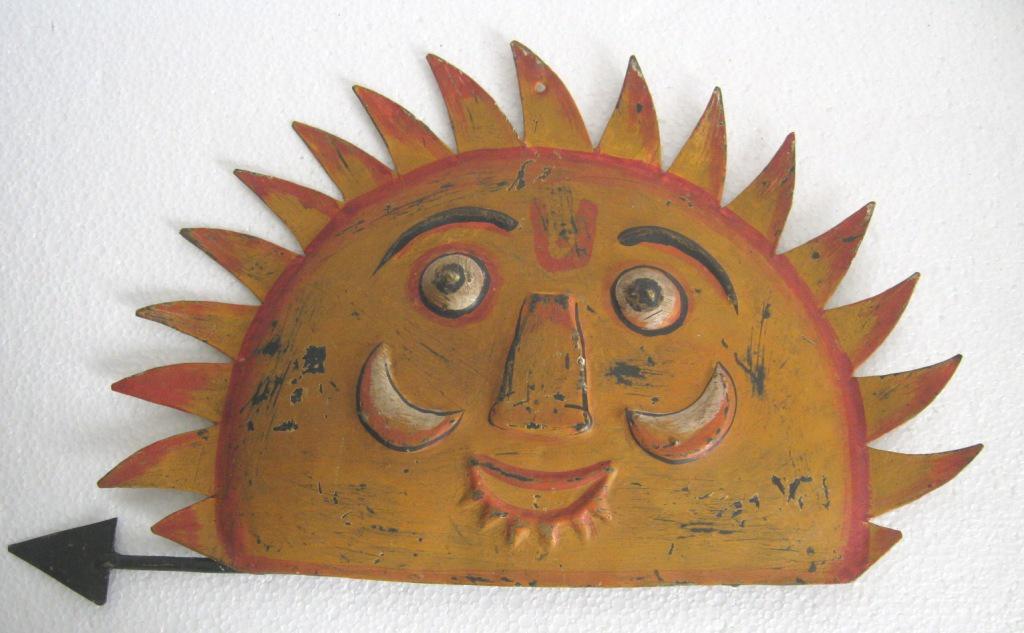 Iron sun weather vane embossed (1 of 7)