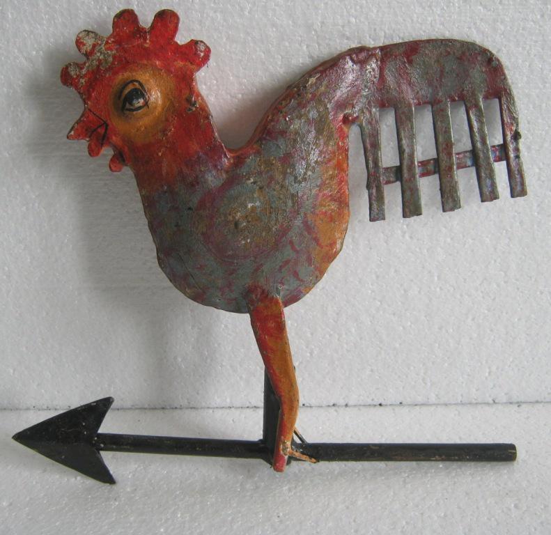 Iron rooster weather vane (1 of 5)
