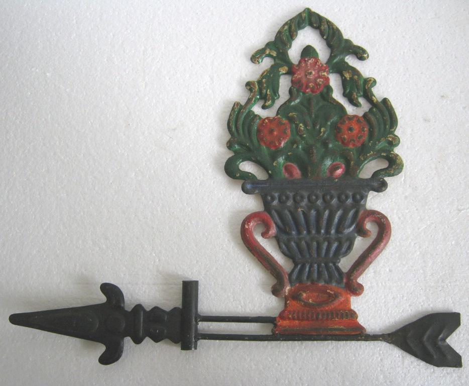 Iron weather vane embossed . (1 of 6)