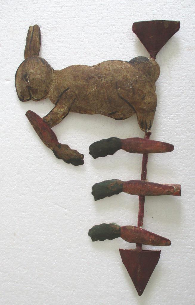 Iron Rabbit with carrots weather vane (1 of 7)