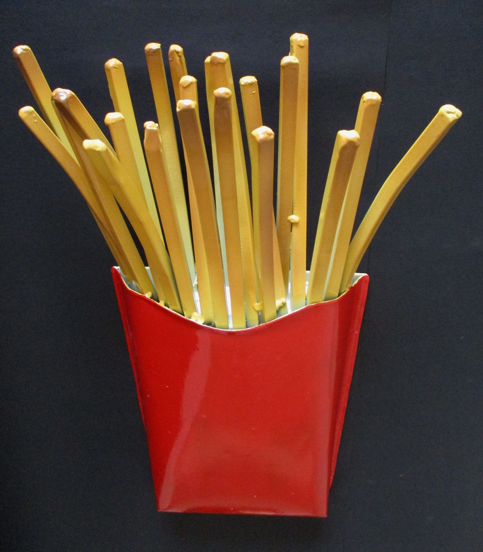 Iron french fries hand made advertisement wall decoration (1 of 10)