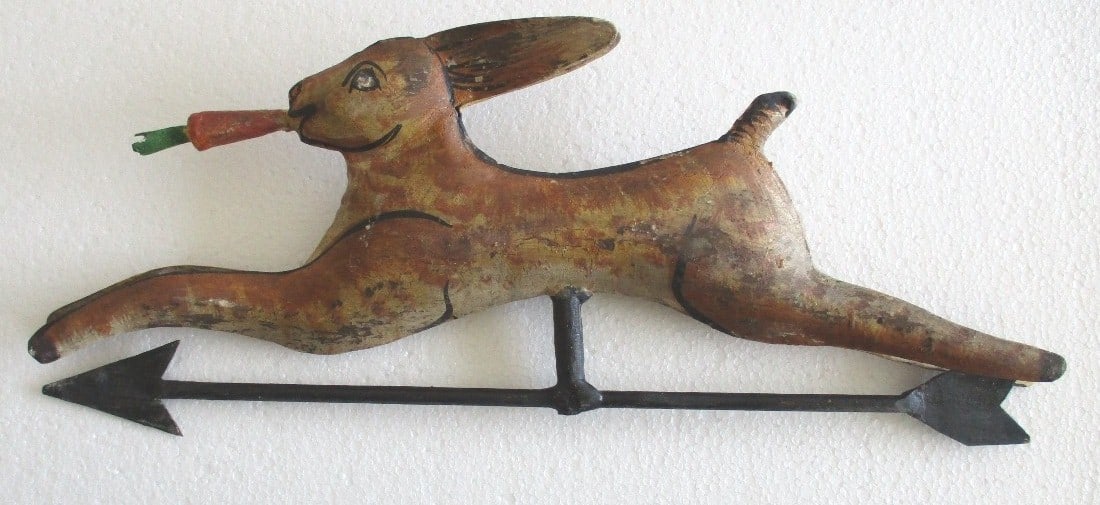 Running Rabbit weather vane with carrot (1 of 7)