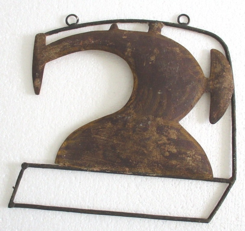 Tailor's trade advertisement store display sign sewing machine (1 of 6)