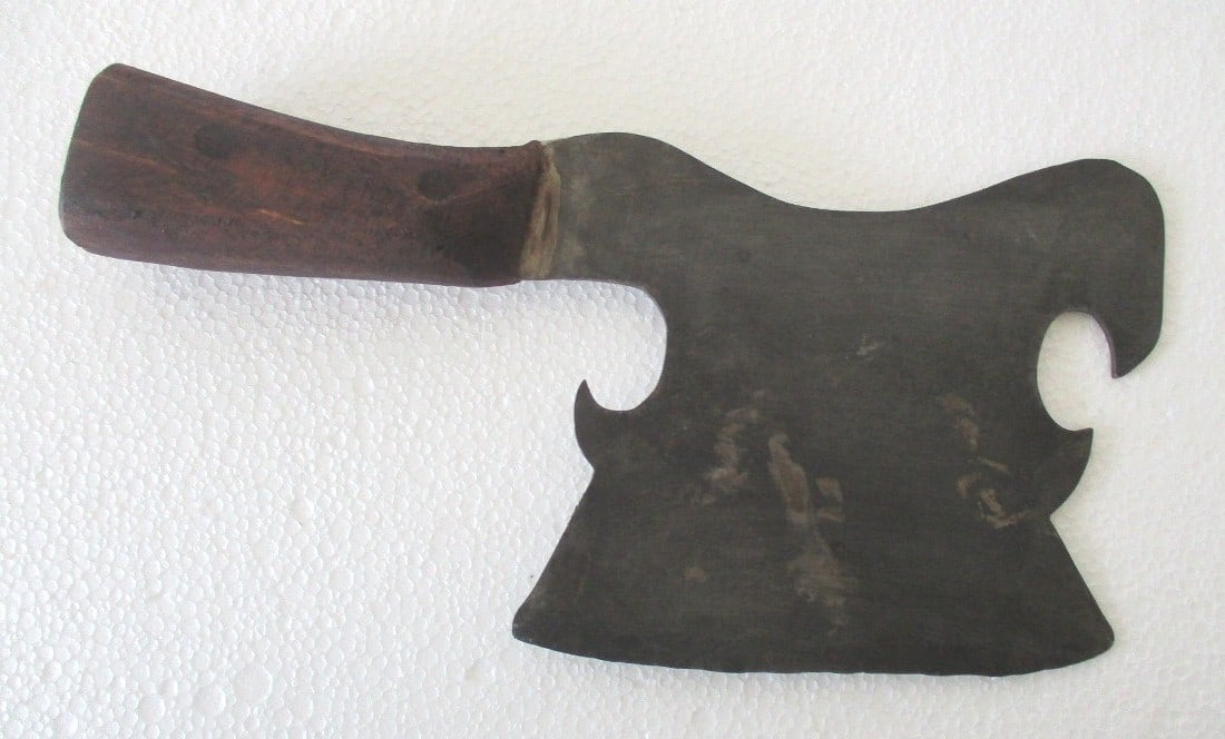 Unusual fine design cleaver knife (1 of 8)