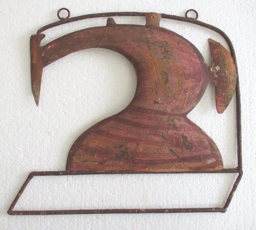 Sewing machine tailor's trade store display advertisement sign (1 of 6)