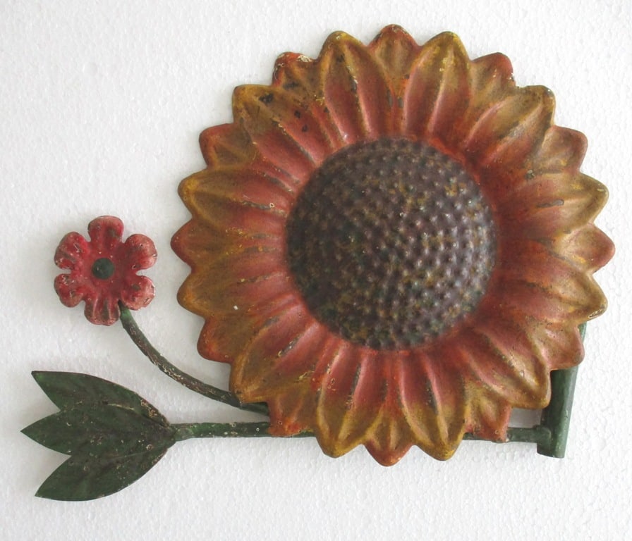 Iron flower weathervane embossed (1 of 8)