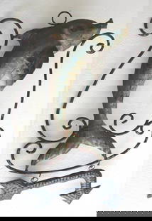 Iron fish advertisement trade sign: Iron fish advertisement trade sign . Size : 19.75 x 12.40 x 5.10 inch .