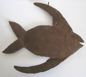 Iron fish trade sign / store display advertisement: Iron fish trade sign / store display advertisement . Size : 13.75 x 15.00 x 1.50 inch .