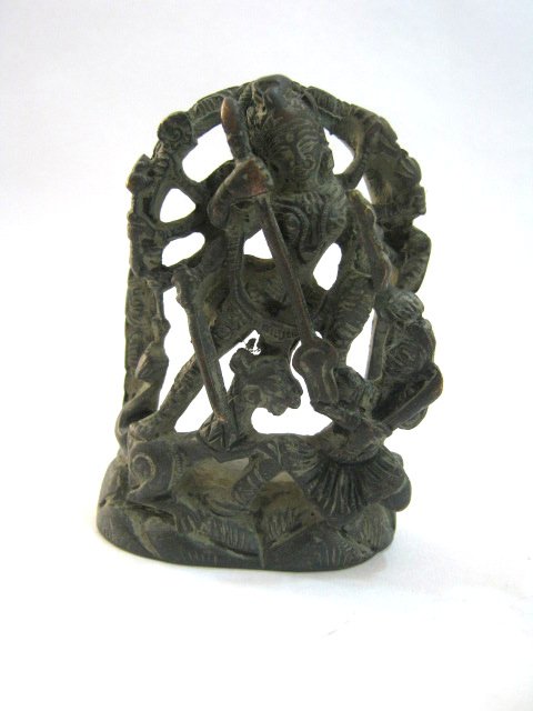 ANTIQUE SHIVA STATUE INDIAN BRONZE , INTRICATE WORK (1 of 6)