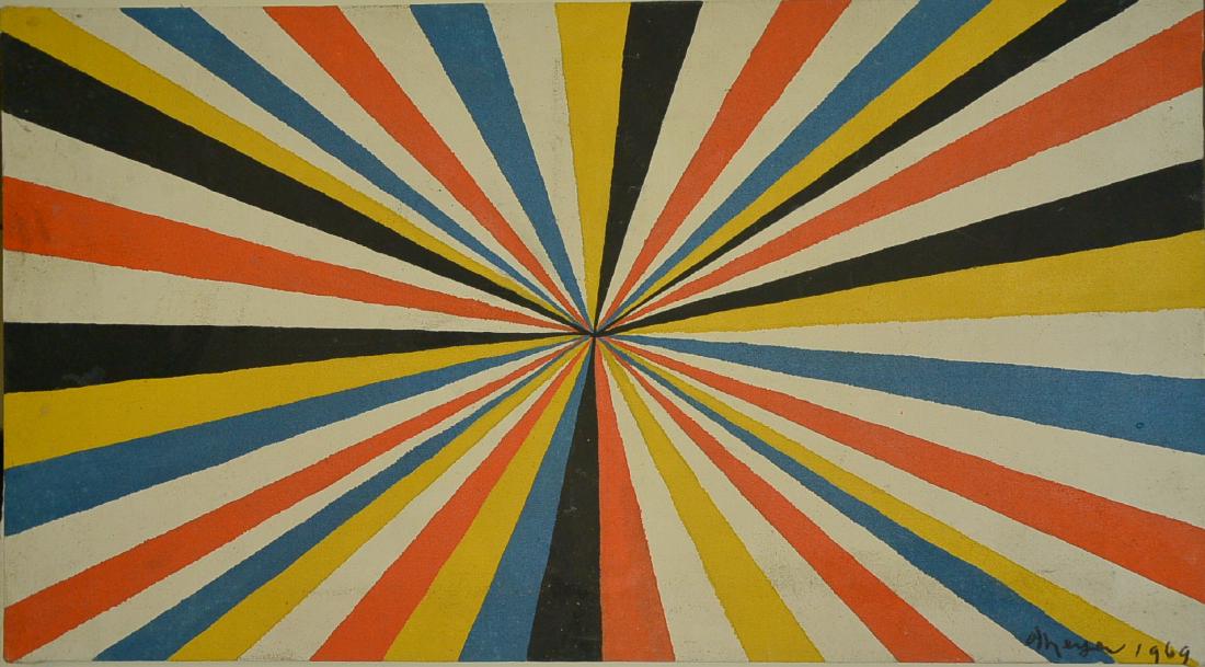 Theye, 1969, Abstract Art Painting, Oil On Canvas (1 of 7)