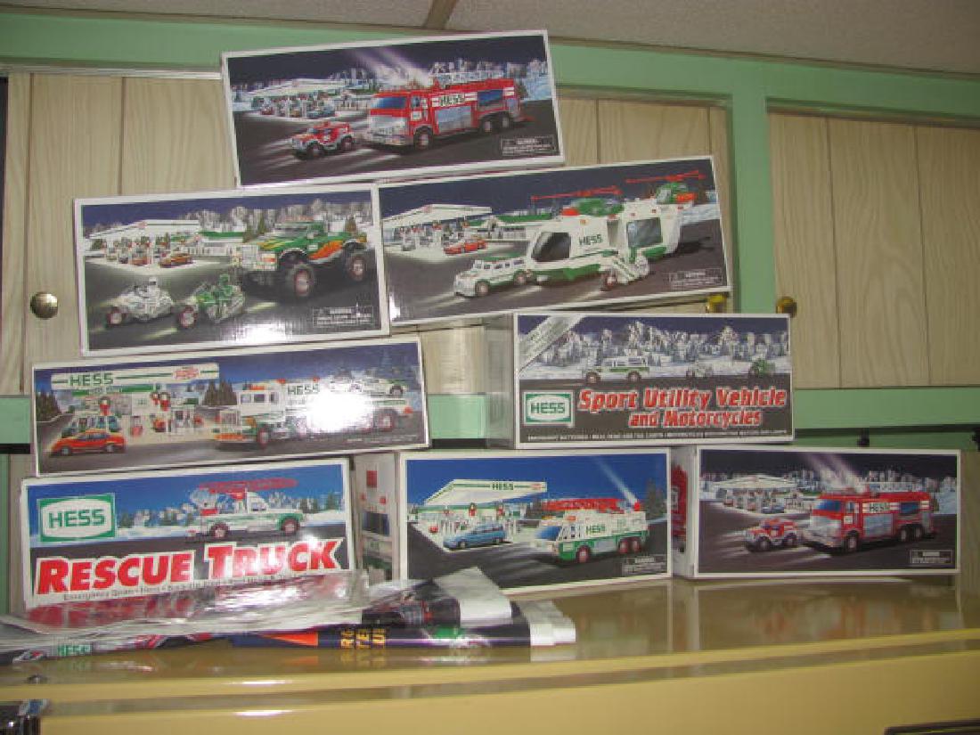 8 Hess Trucks in Box (1 of 1)