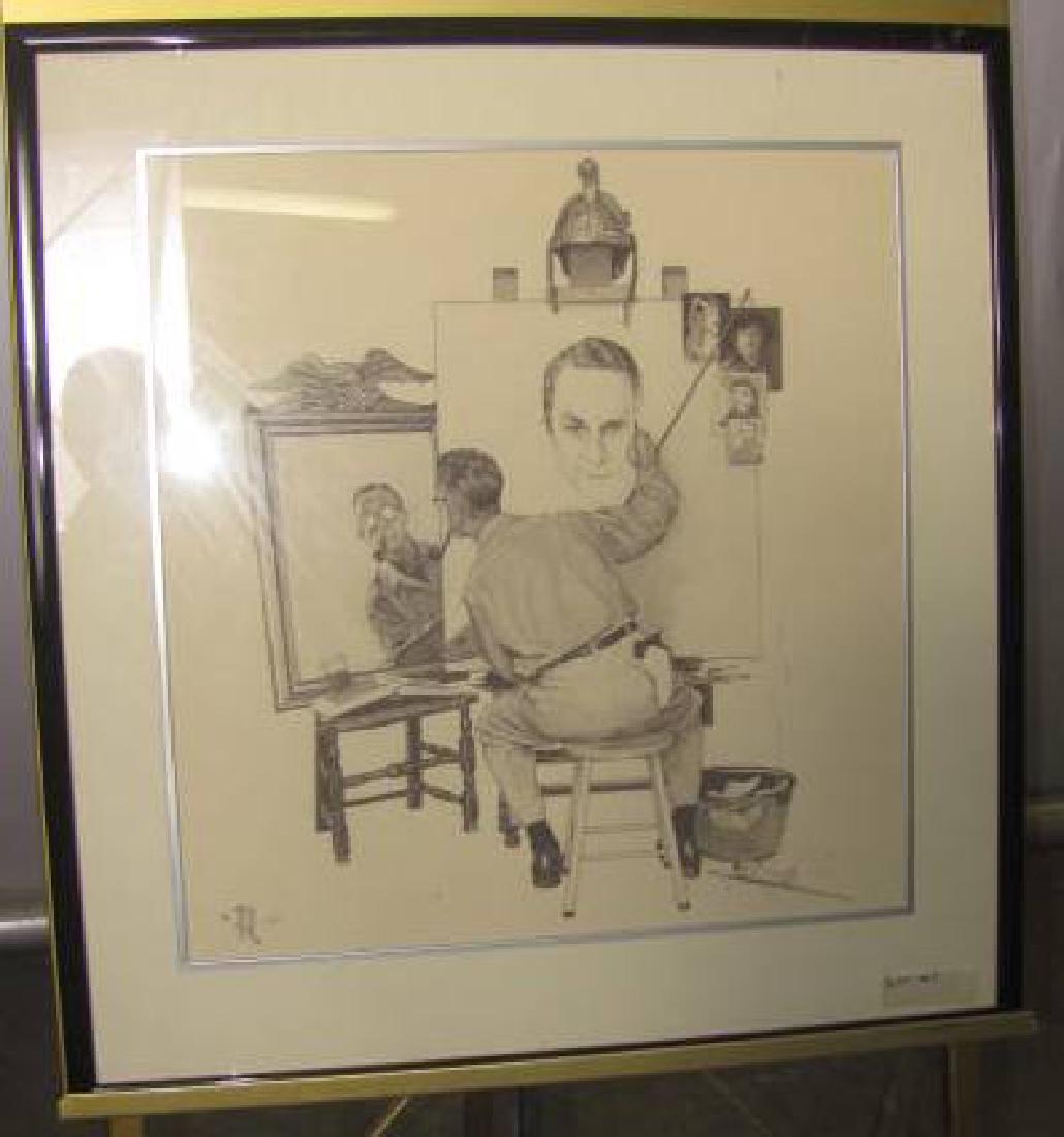 Norman Rockwell 1983 Print: This is approx. 28x 29