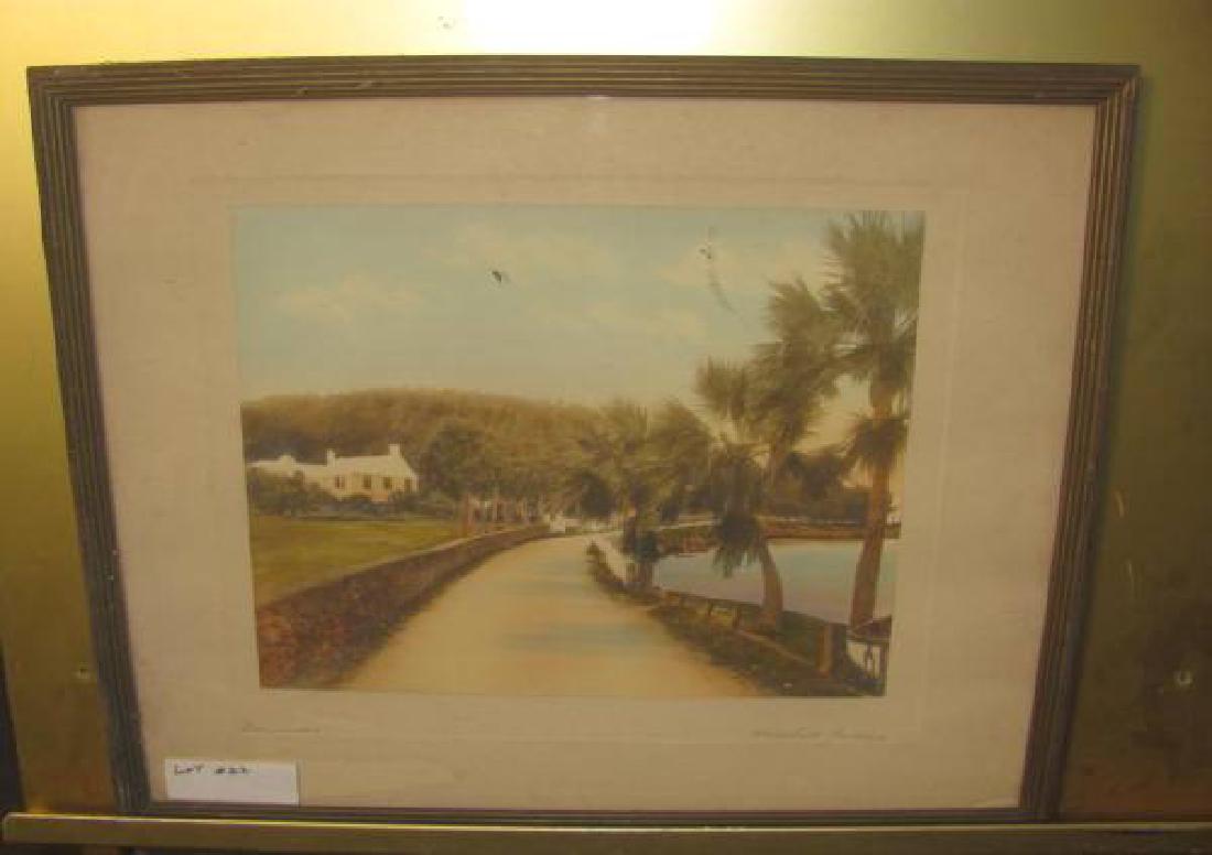 H Marshall Gardiner Bermuda Print: Believed to be a print. It is signed. Approx. 17x21