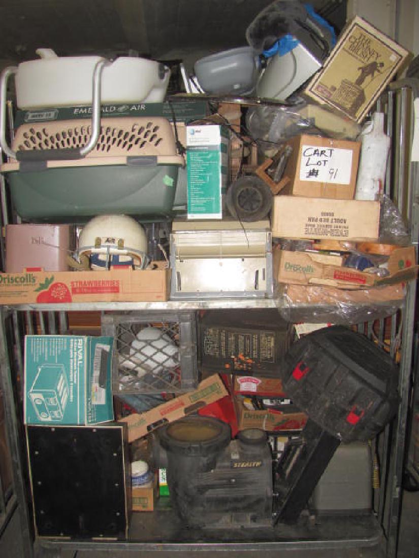 Cart Lot: Misc Items from estate. Cart NOT included.