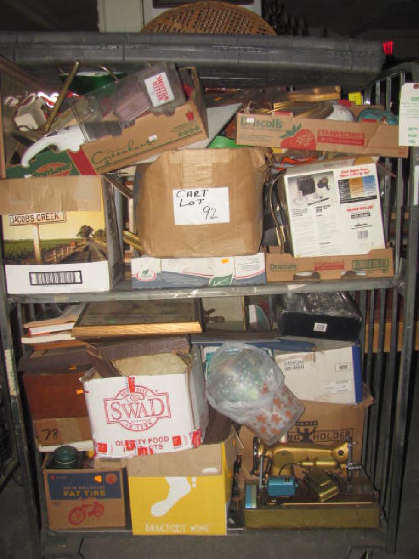 Cart Lot: Misc Items from estate. Cart NOT included.