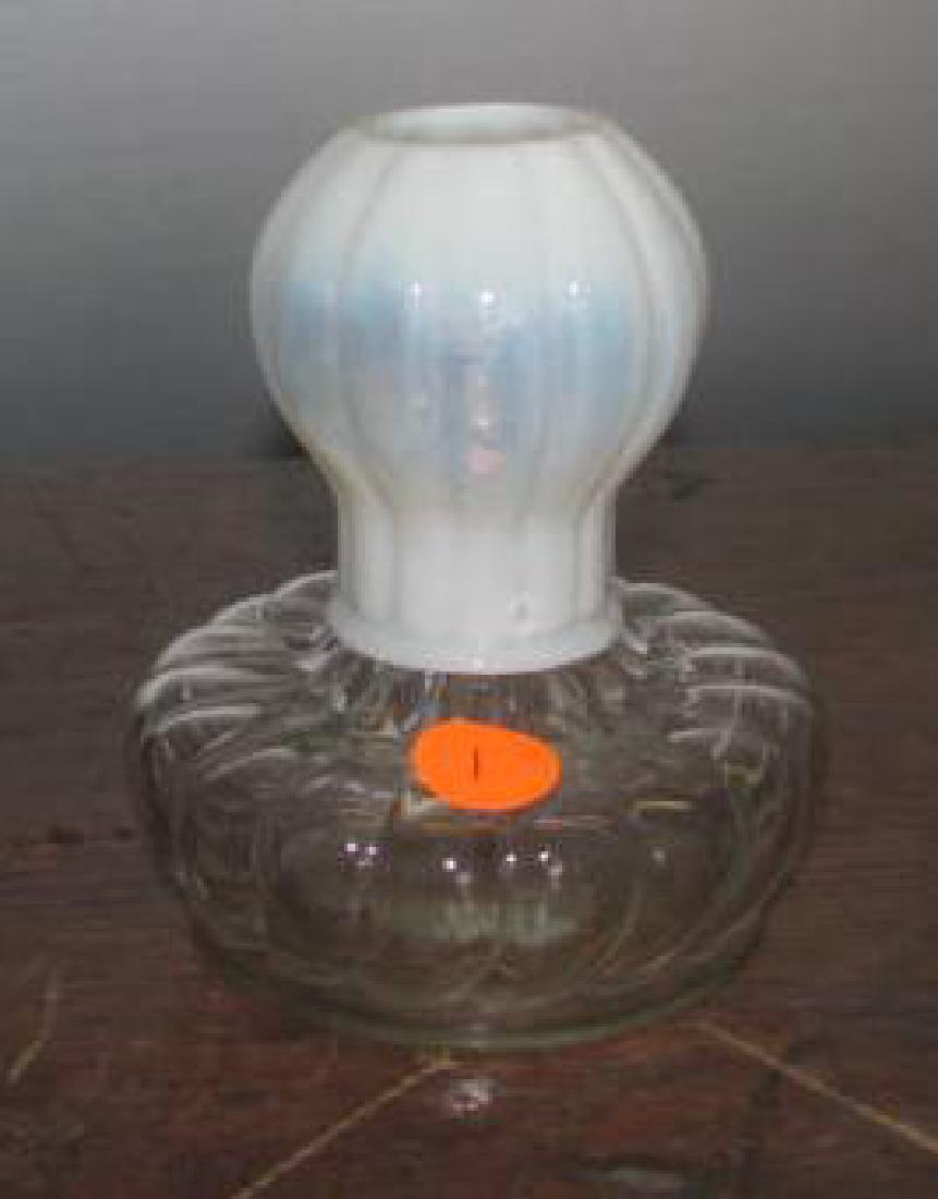 White Glo Lamp w/ Burner & Shade (1 of 3)