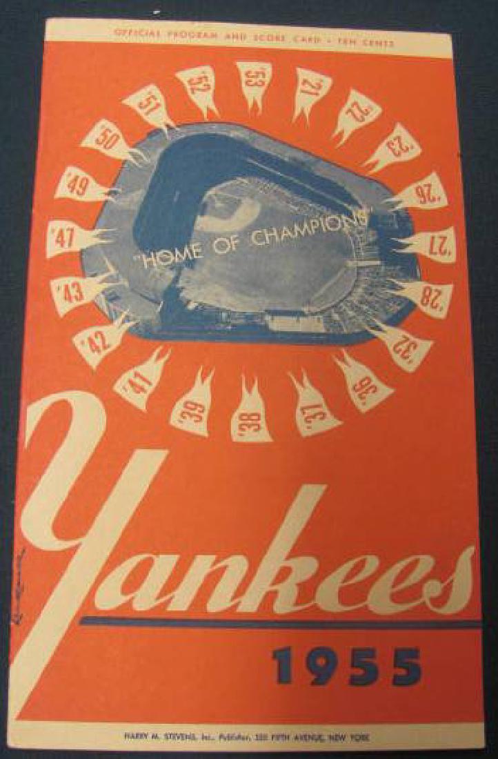 1955 New York Yankees Program (1 of 3)