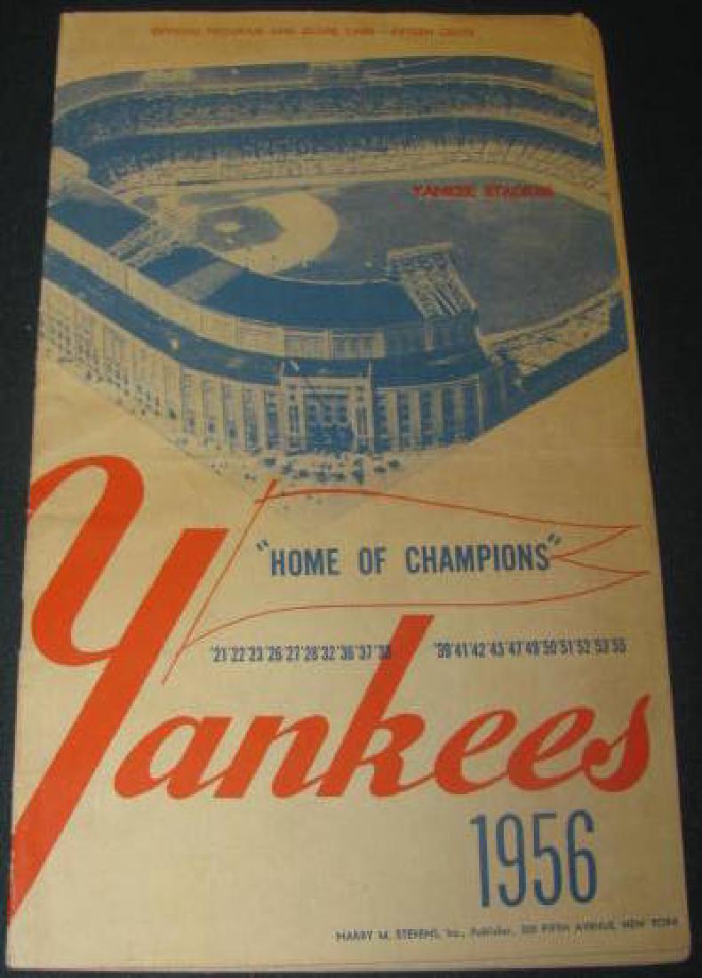 1956 New York Yankees Program (1 of 3)