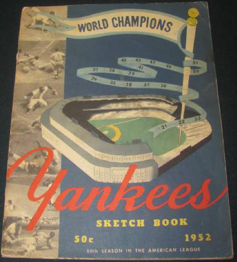 1952 New York Yankees Program (1 of 4)
