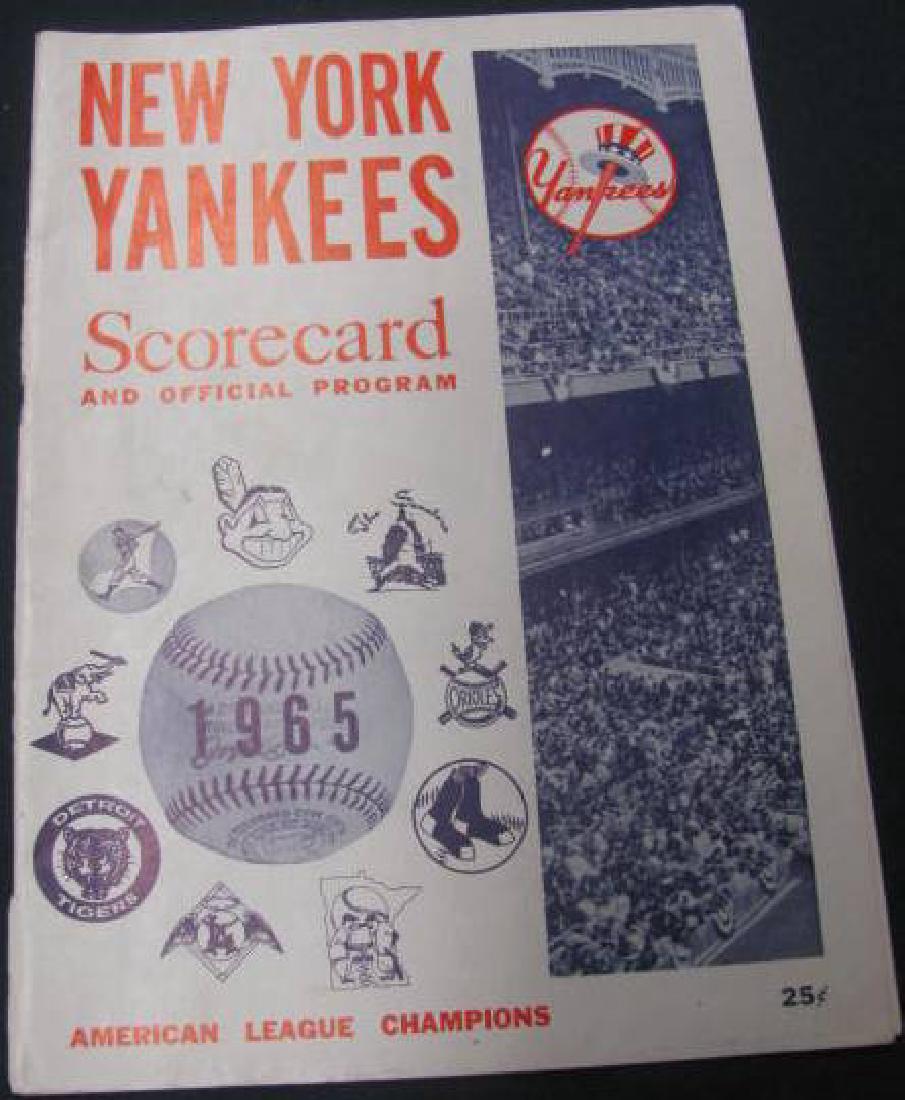 1965 New York Yankees Program (1 of 5)