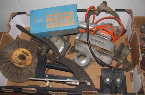 Tool Lot: Clamps, Wrenches, Boxes of Pocket Rulers, & Misc.