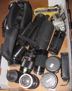 Camera Lens Lot: Getting box full of camera parts