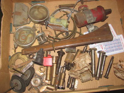 Car Parts Lot: Lot includes Hubcap, Bumper Parts, & Misc