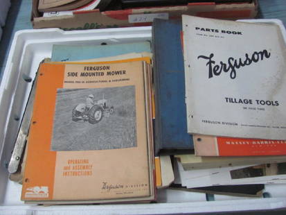 Tractor Manual Lot: Includes Van Brochures, Tractor Parts Catalog, & More