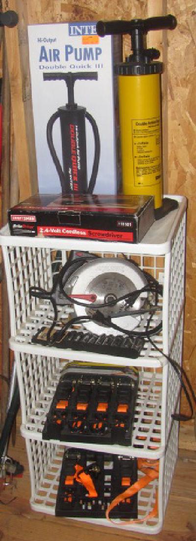 Shelf Lot AIR PUMPS TOOLS (1 of 5)