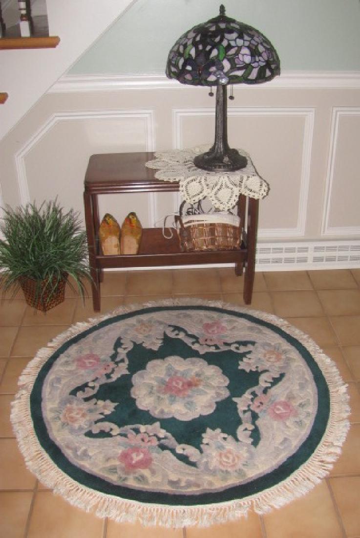 Foyer Contents: Contents of Foyer , Including Lamp, Table, & Mirror