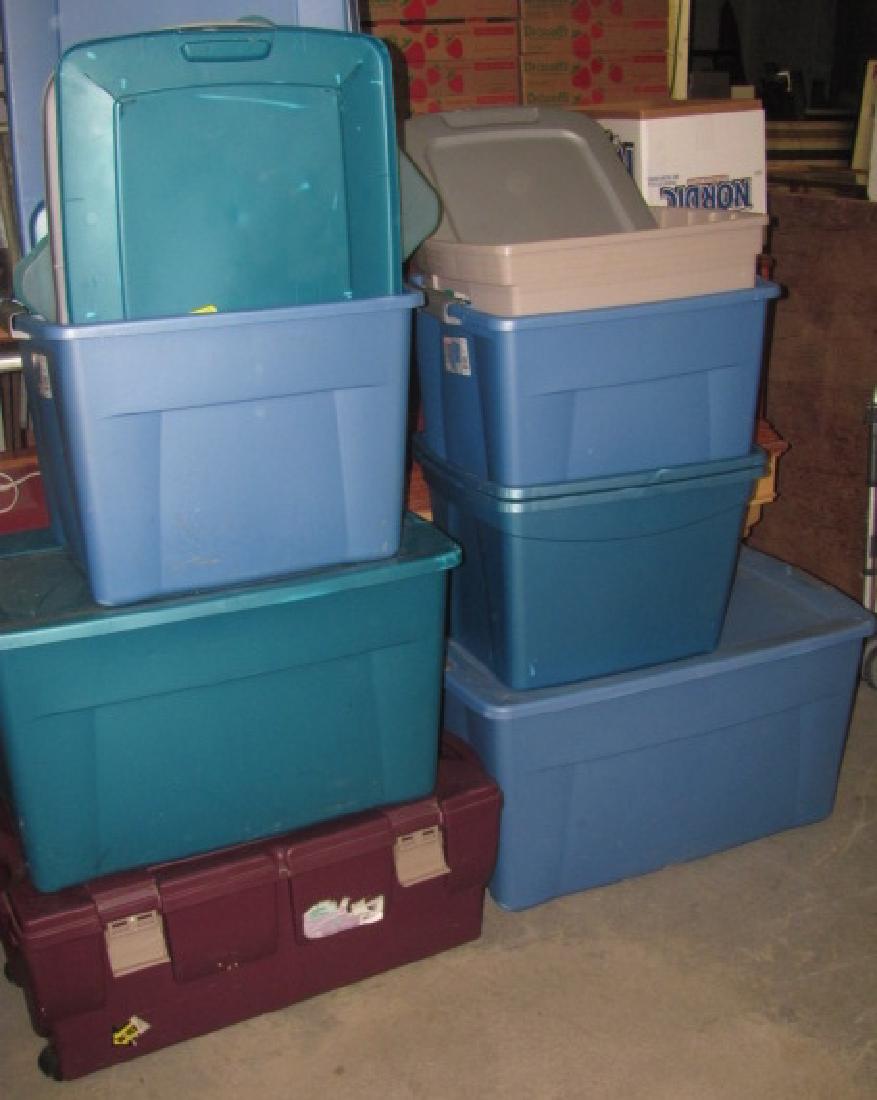 Lot of Plastic Totes (1 of 1)