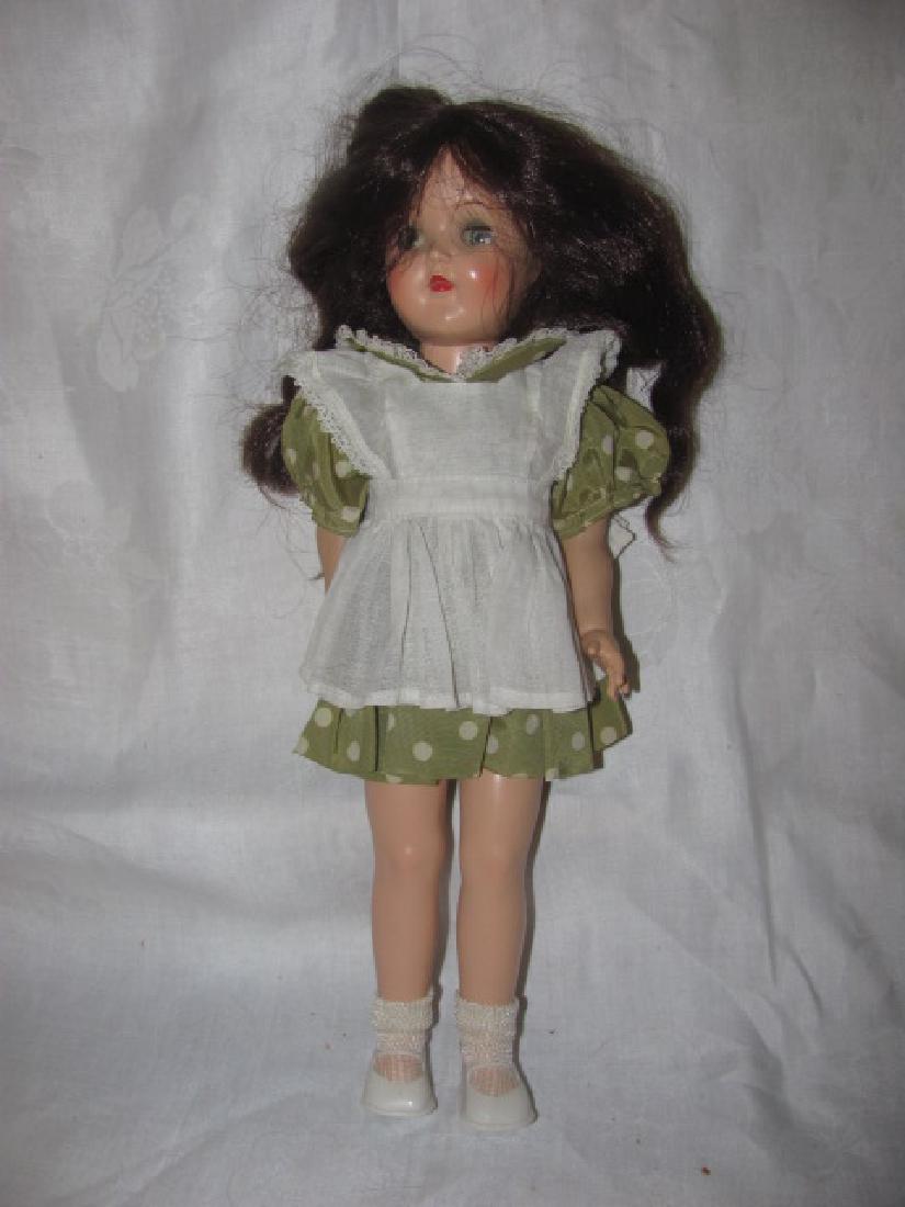 16" Hard Plastic Ideal Doll: Missing eyelashes