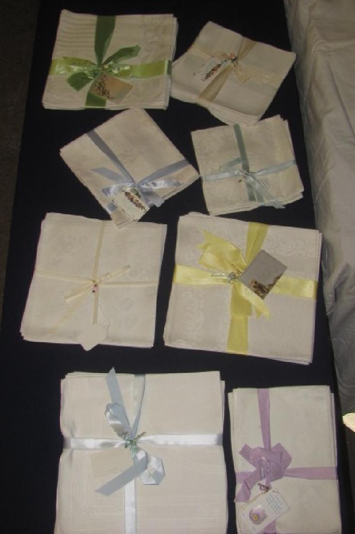 Lot of Damask Linen Napkins (1 of 5)