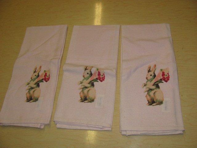 3 Rabbit Cocktail Napkins: 3 Napkins