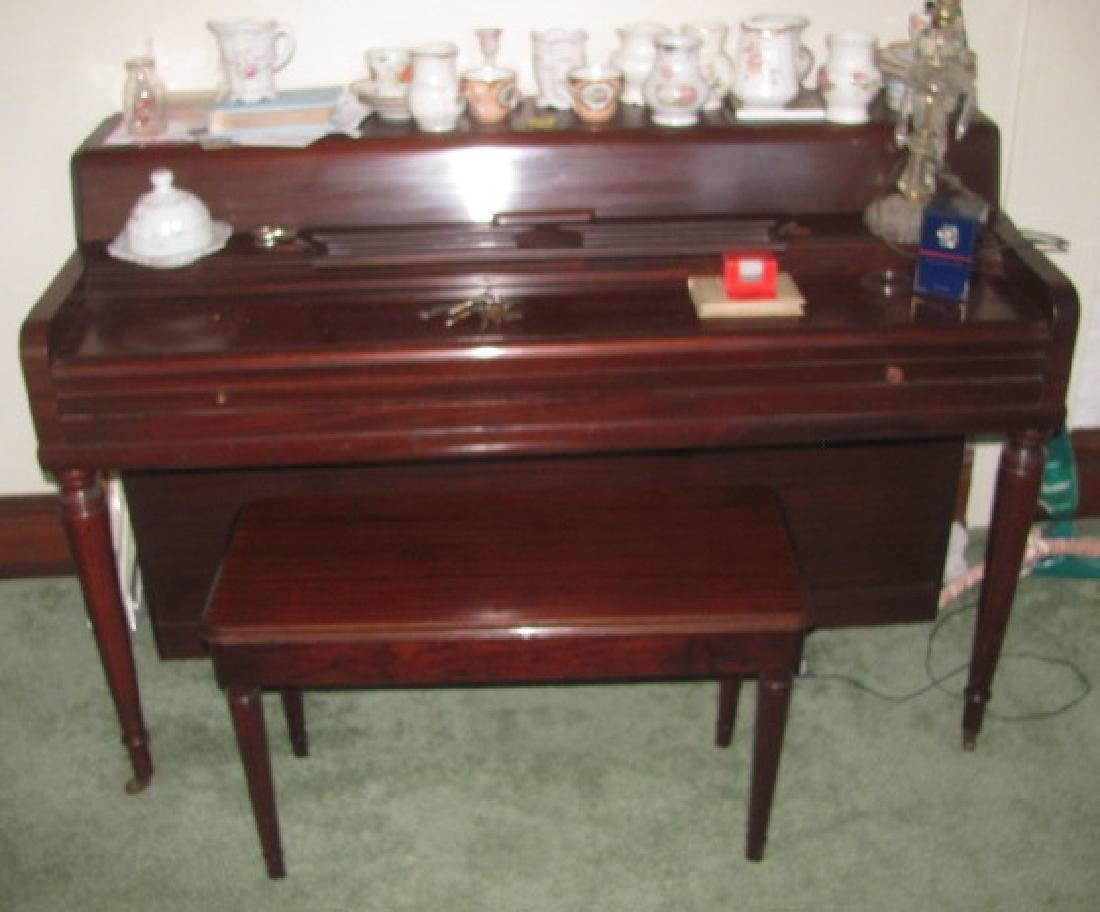 Wurlitzer Piano & Stool. (1 of 3)
