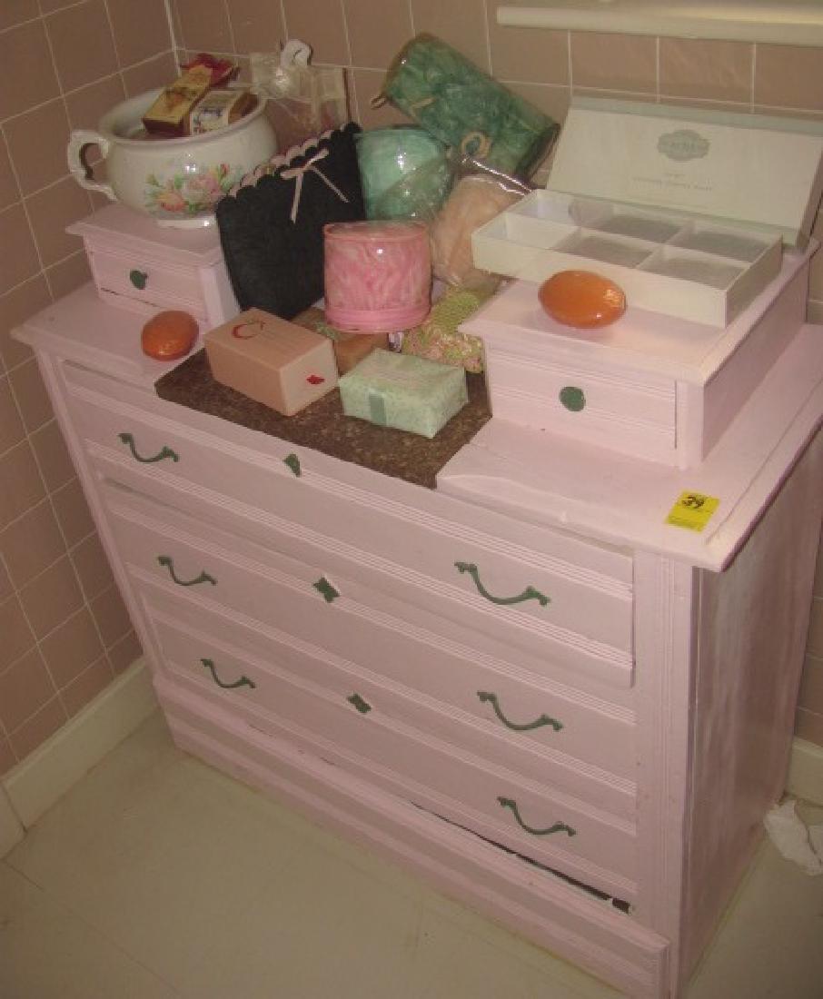 Pink Painted Dresser & Contents (1 of 3)