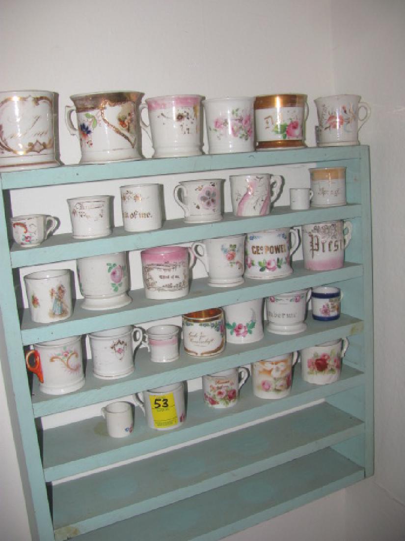 Shaving Mugs, Cups & Shelf (1 of 4)