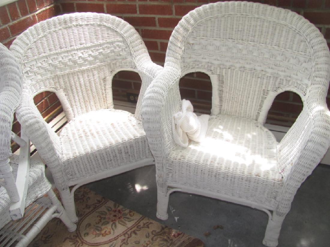 Wicker Table & Chairs (1 of 2)