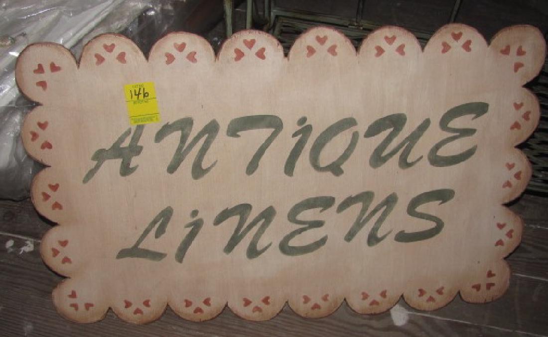 " Antique " Linens Sign (1 of 1)