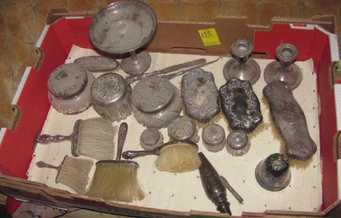 Dresser Jars Vanity items w/ Sterling Silver (1 of 5)