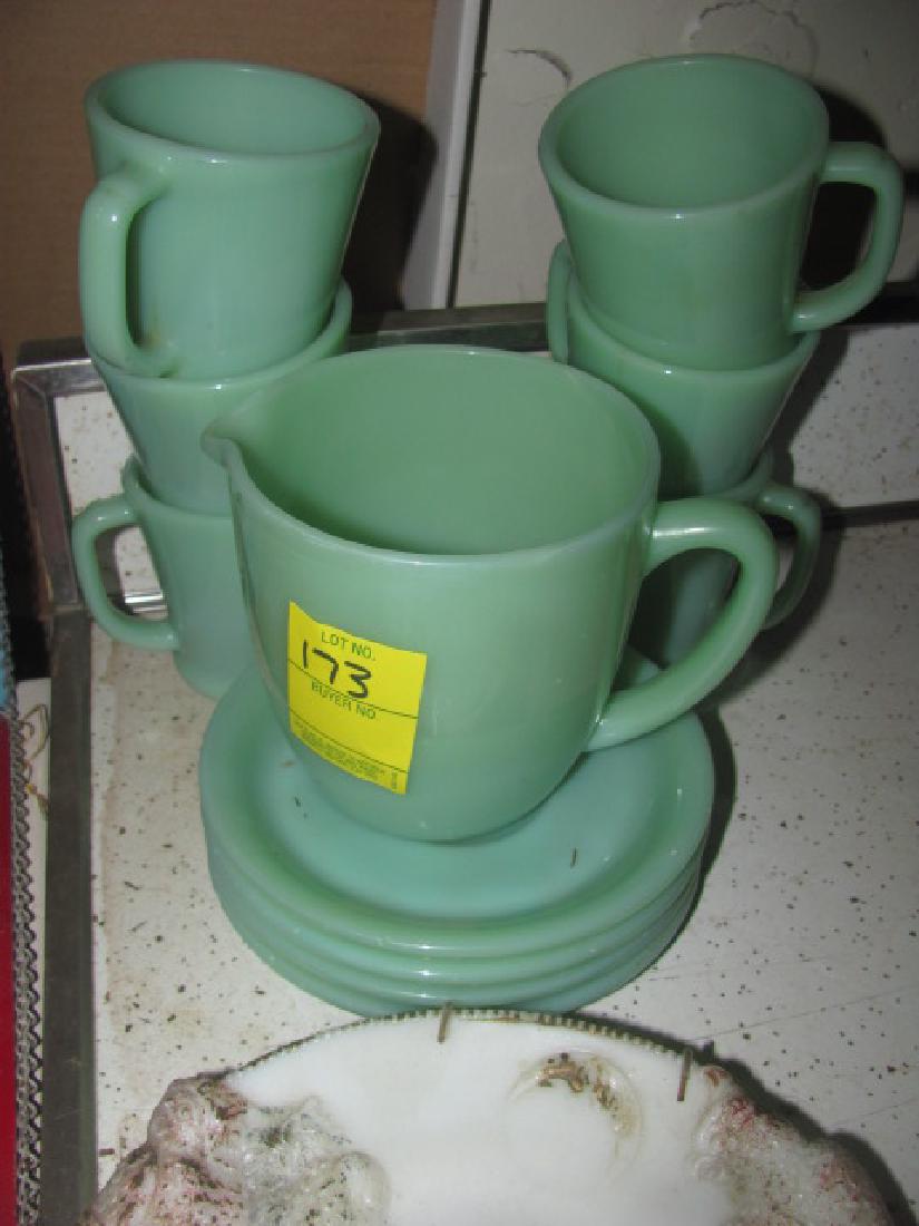 Fire King Cups Saucers, Pitchers (1 of 4)
