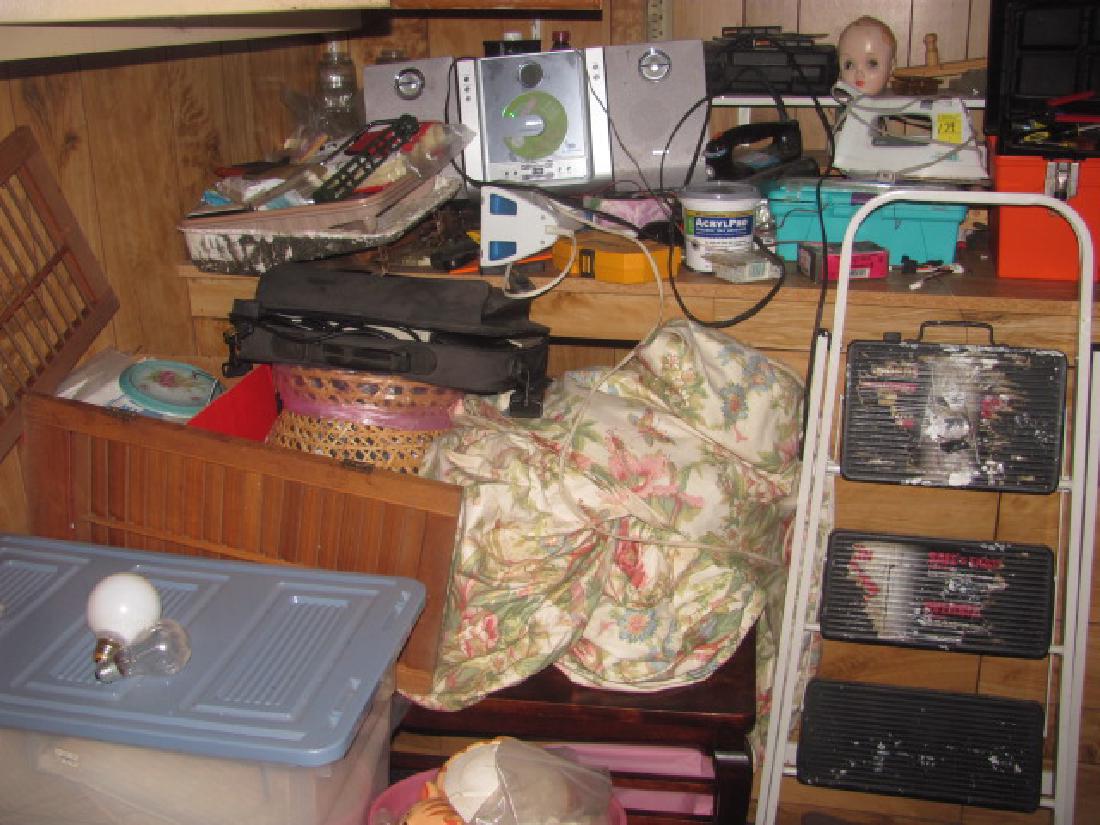 Contents along Wall in basement (1 of 3)