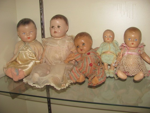 Antique Composition Doll Lot (1 of 3)