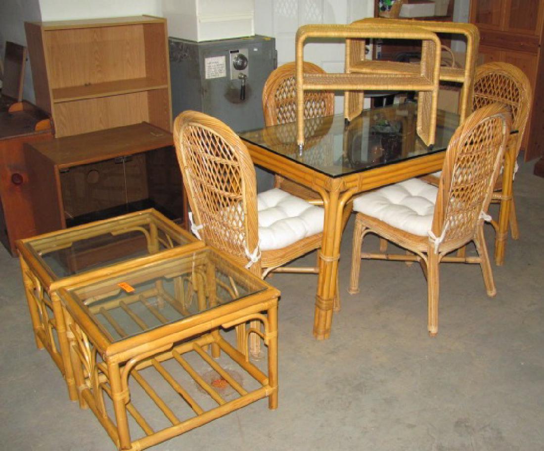 Wicker Patio / Dining Room Set (1 of 3)