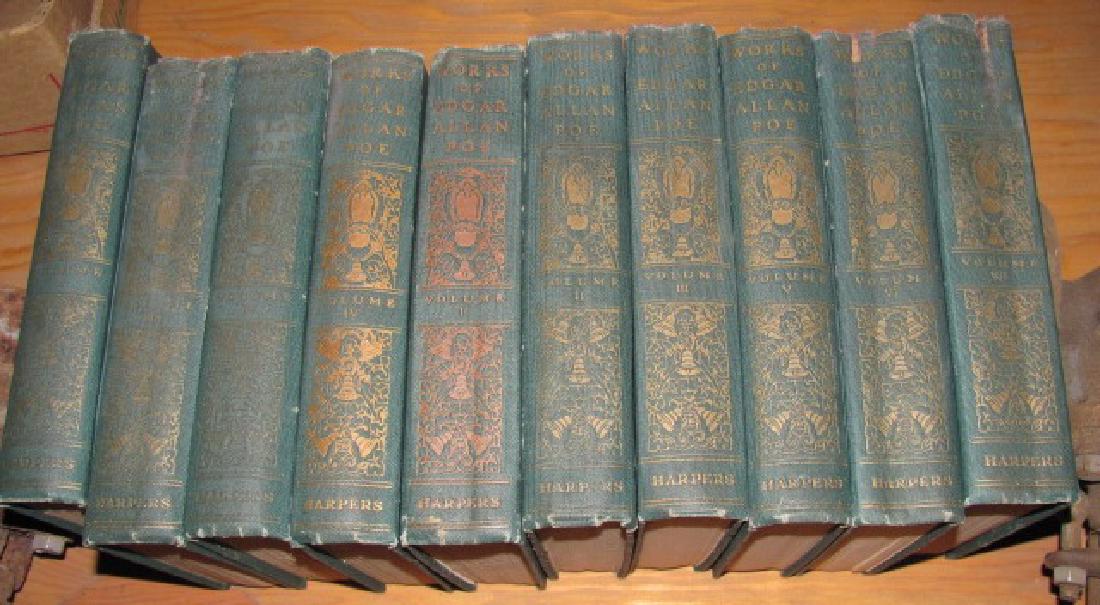 The Works of Edgar Allan Poe: 10 books, have some wear.