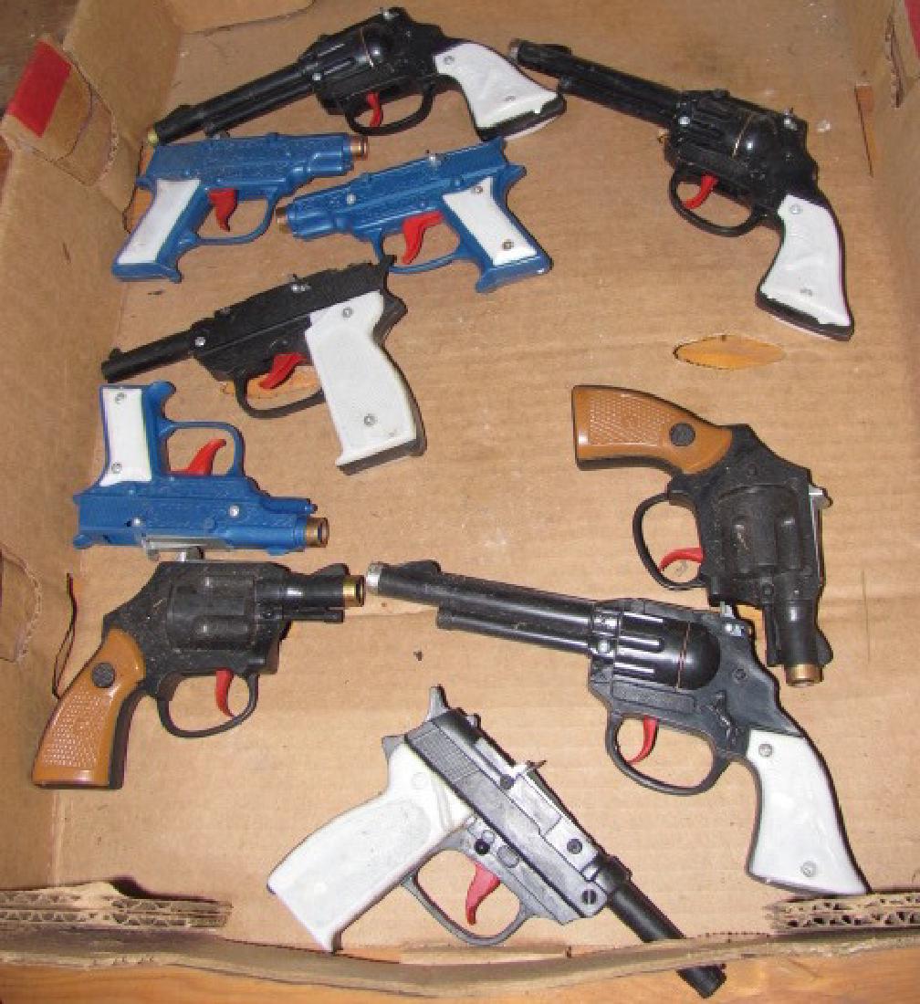 10 Vintage Cap Guns: Made of plastic