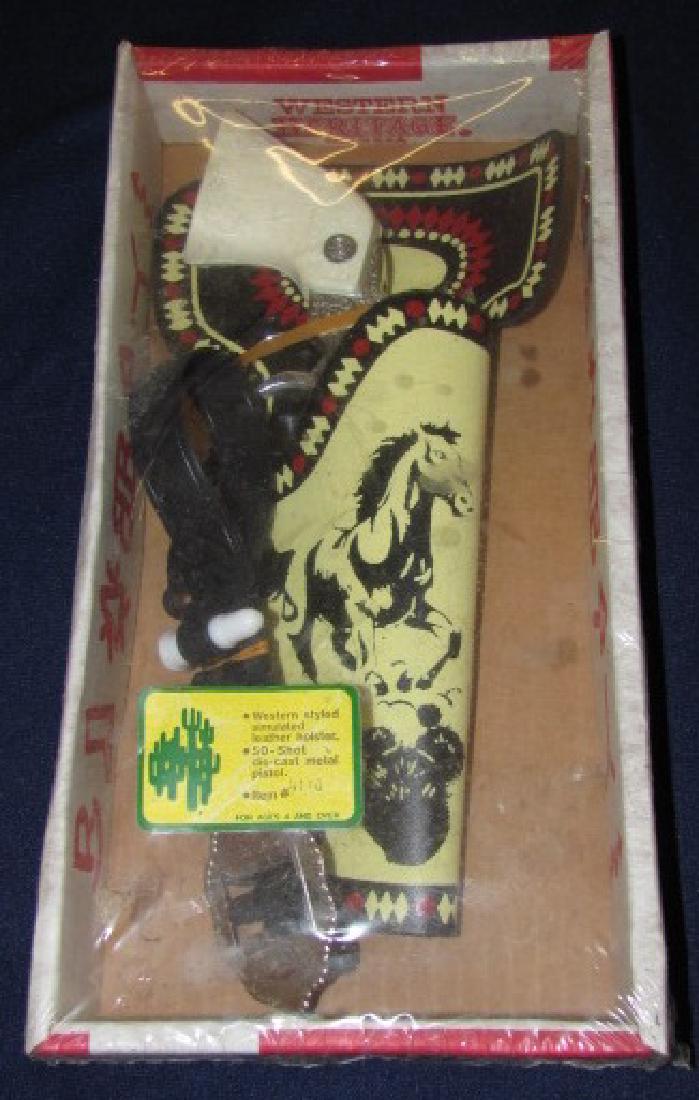 Kusan Western Heritage Cap Gun: Holster Set w/ metal cap pistol. Still Sealed.