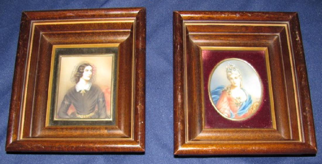 2 Paintings in Deep Walnut Frames (1 of 6)