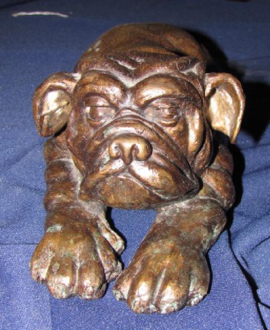 Brass Dog Doorstop (1 of 2)